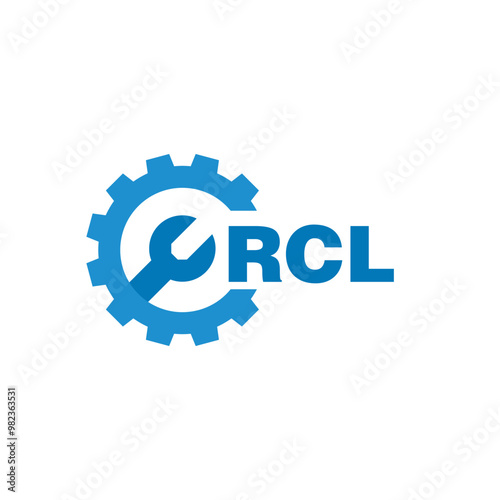 RCL letter logo design on white background. RCL logo. RCL creative initials letter Monogram logo icon concept. RCL letter design