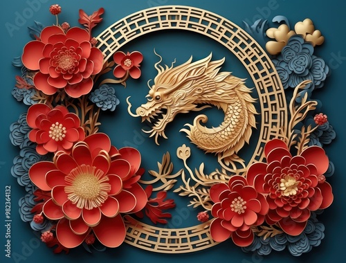 Chinese people are celebrating the New Year with firecrackers, dragon and lion dances