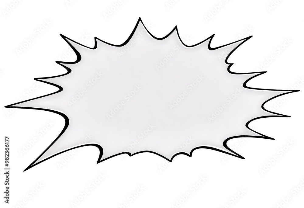 Speech bubble explosion balloons on a transparent background Speech bubble explosion balloons on a transparent background