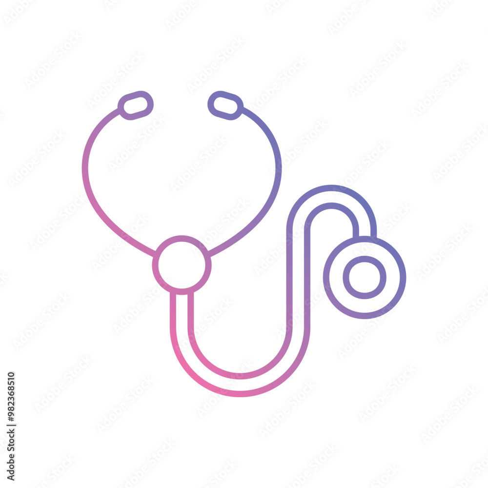 Stethoscope vector icon stock illustration