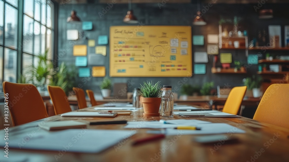 Image of desk with business plan file with charts and notes organizing business planning, marketing, management. Image of desk with business plan file with charts and notes organizing business planning, marketing, management.