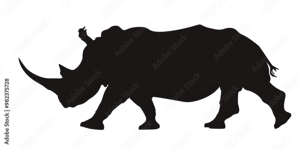 A black and white drawing of a rhino A black and white drawing of a rhino