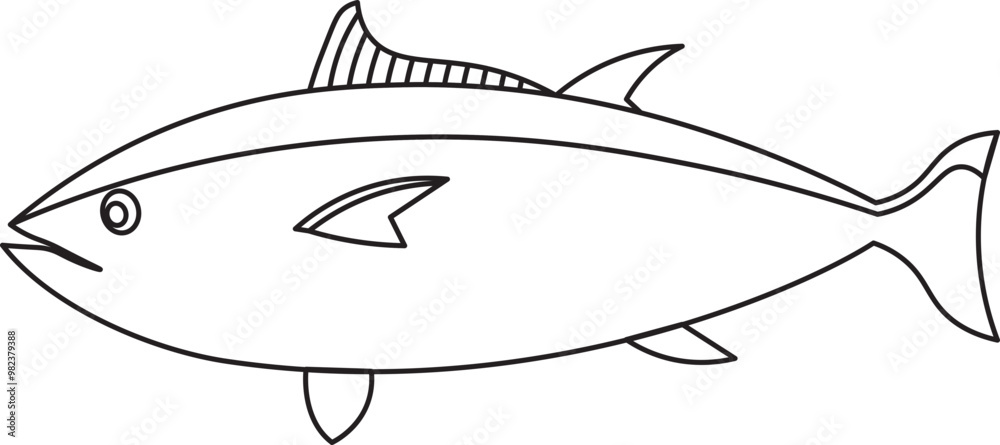 Fototapeta premium Fresh Raw Tuna Fish