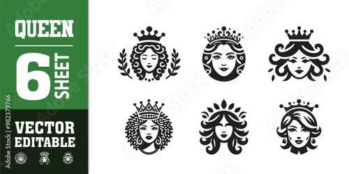queen crown sheet icon vector illustration king crown