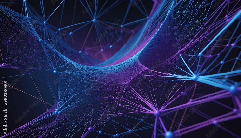 Purple abstract background with geometric shapes and web Purple abstract background with geometric shapes and web
