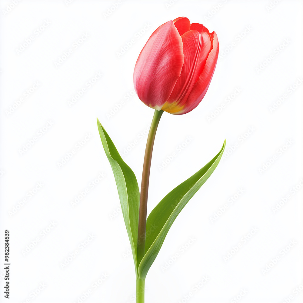 tulips isolated on white tulips isolated on white