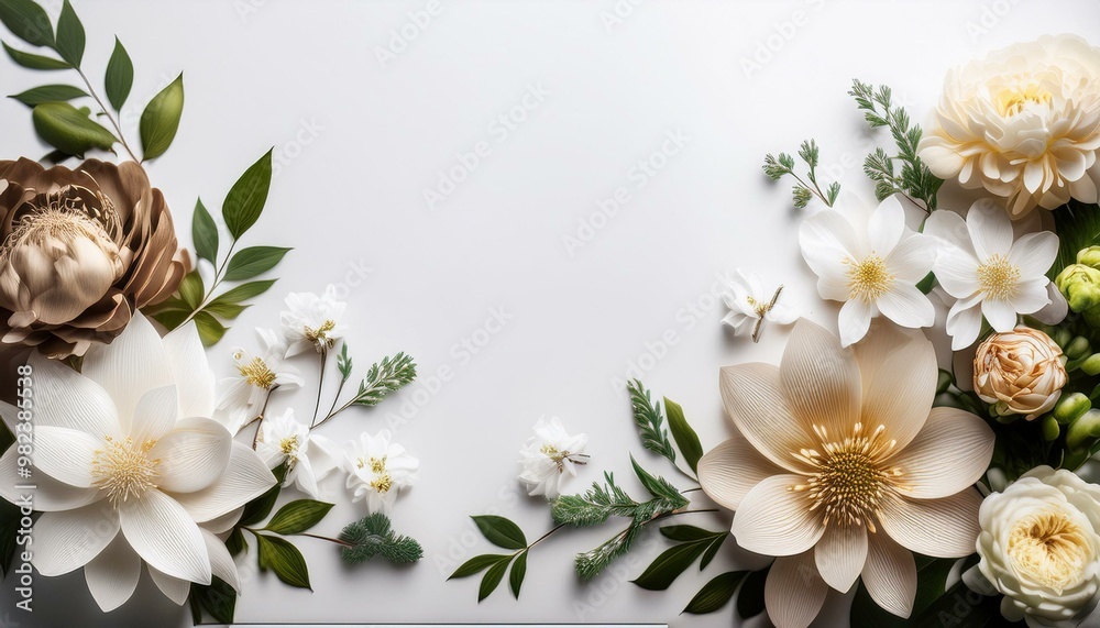 flower wending white backgraund
