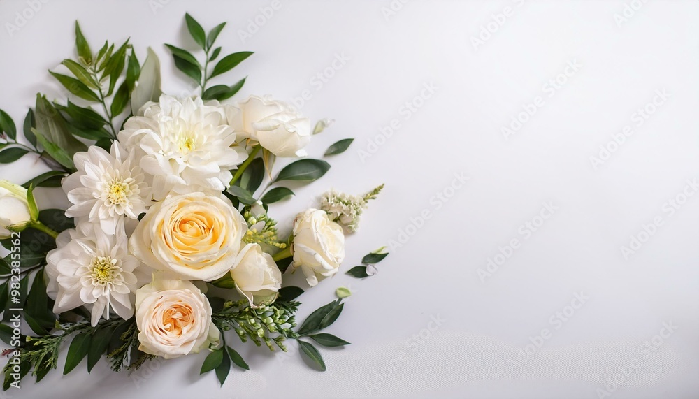 flower wending white backgraund flower wending white backgraund