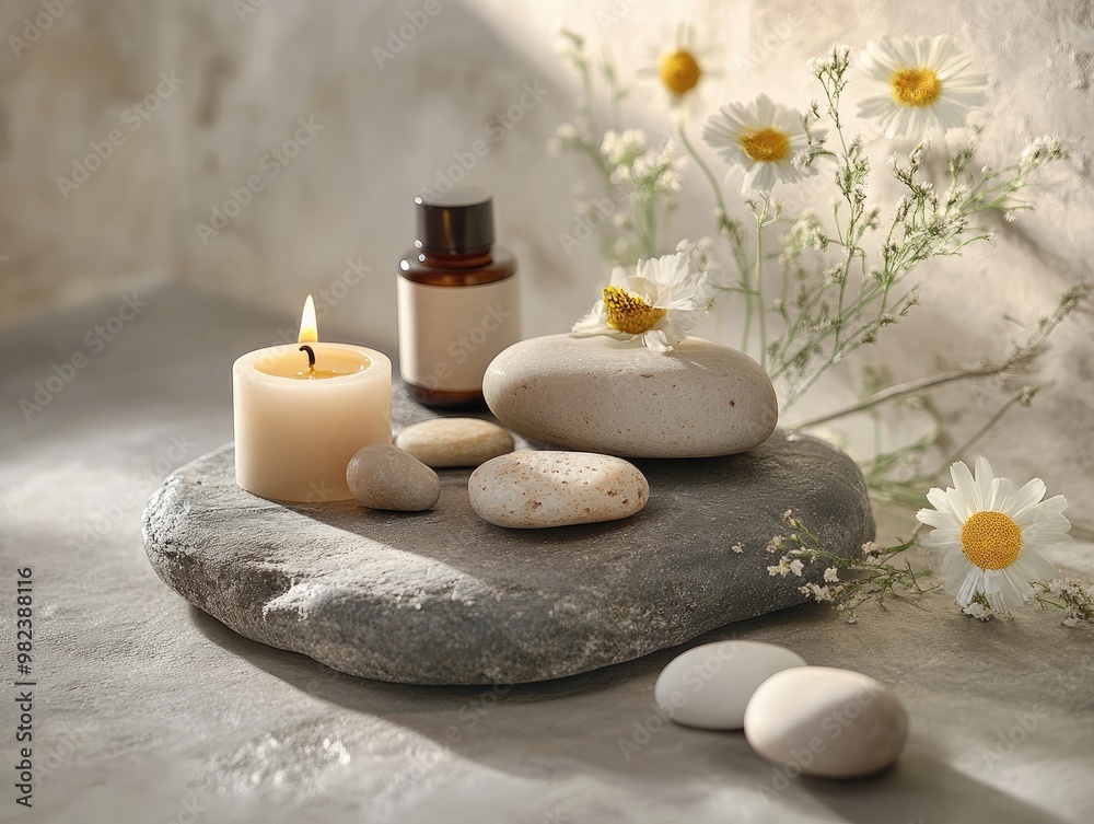 Natural Cosmetics and Beauty Spa Treatment Arrangement Natural Cosmetics and Beauty Spa Treatment Arrangement