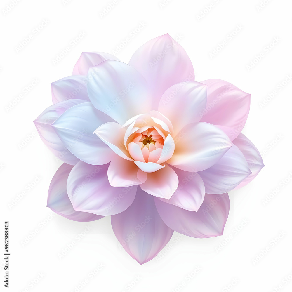 Abstract image of a flower in soft pastel colors Abstract image of a flower in soft pastel colors