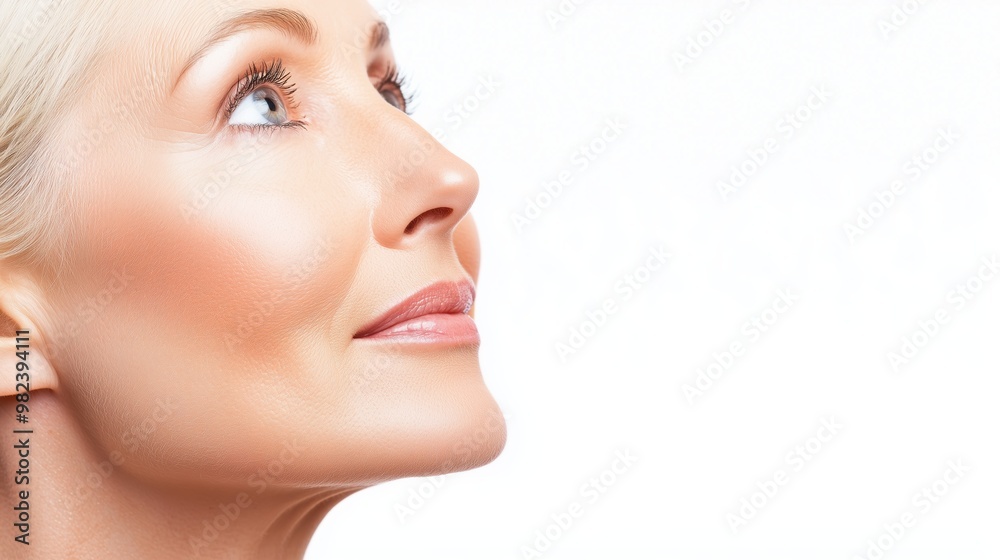 Radiant Smiling Woman with Fresh Skin Radiant Smiling Woman with Fresh Skin