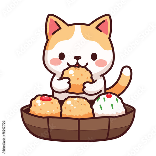 cat in a basket