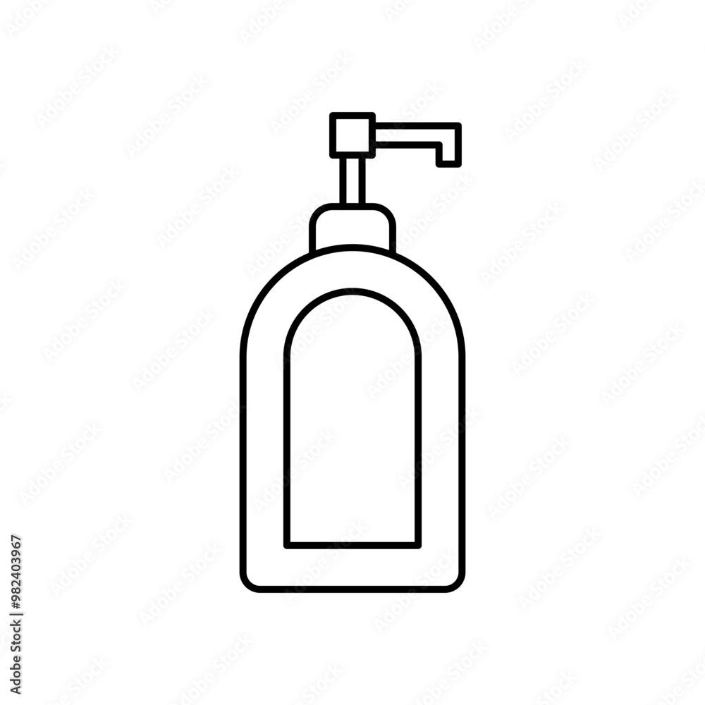 Outline soap bottle icon Outline soap bottle icon