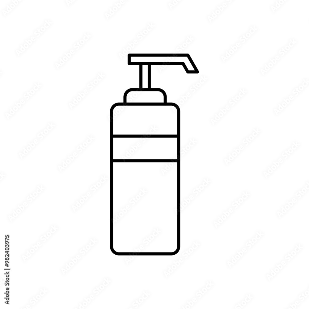 Outline hand sanitizer icon Outline hand sanitizer icon