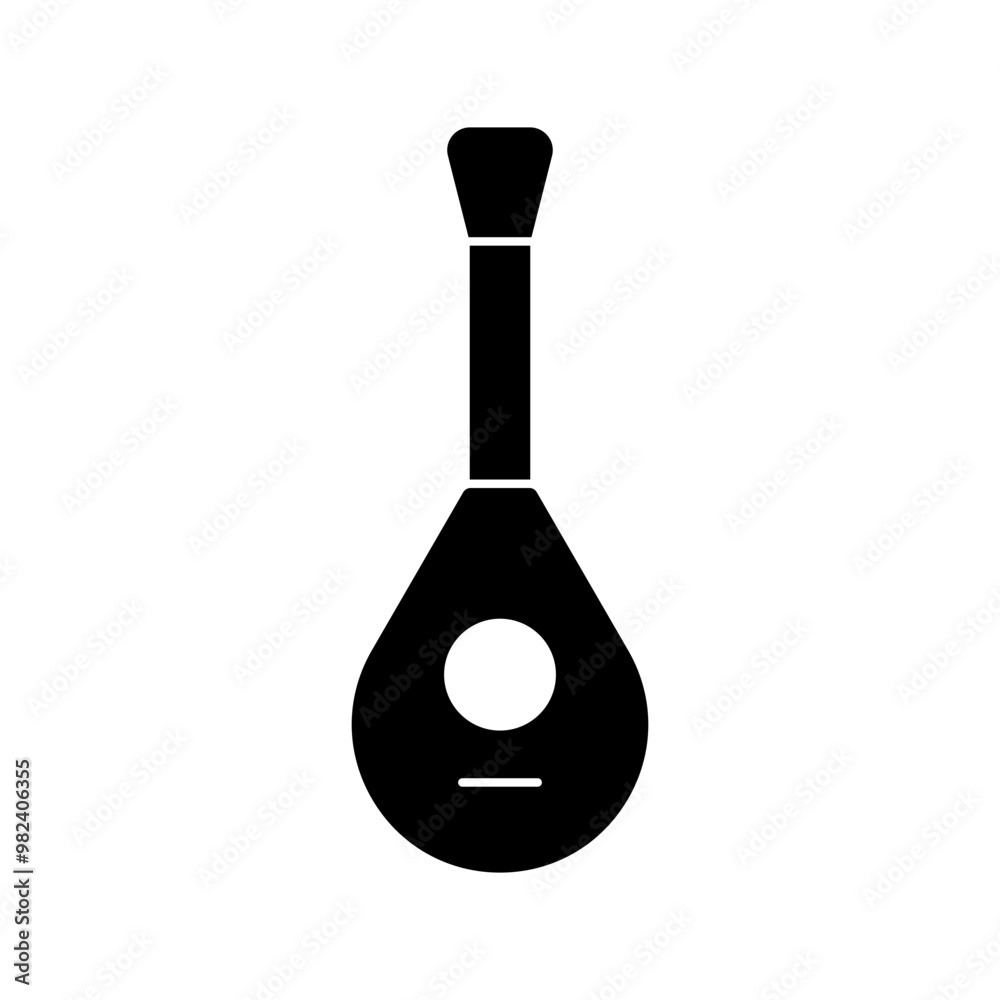Old fashioned guitar icon Old fashioned guitar icon