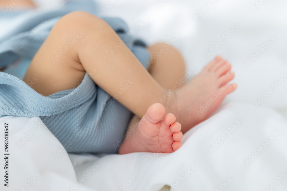 Close up of the baby legs Close up of the baby legs
