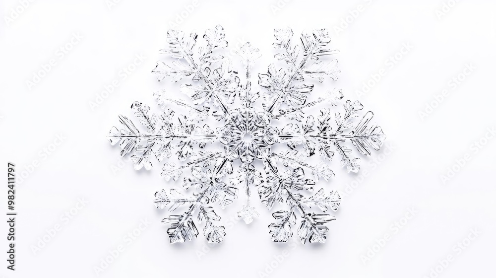 Beautiful snowflake design on a clean white background, perfect for winter and holiday-themed projects. Beautiful snowflake design on a clean white background, perfect for winter and holiday-themed projects.