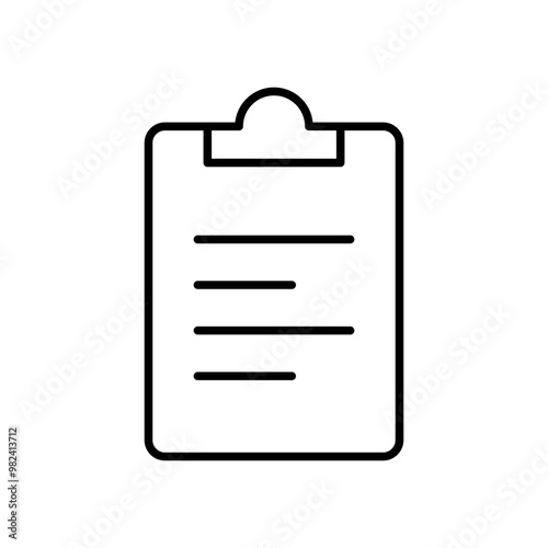 Clipboard contract document icon