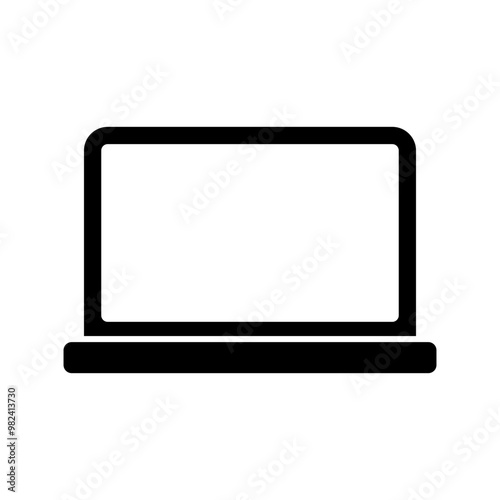 Black laptop icon