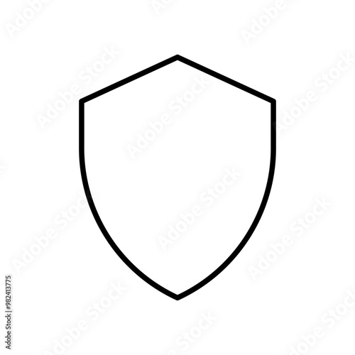 Outline shield icon