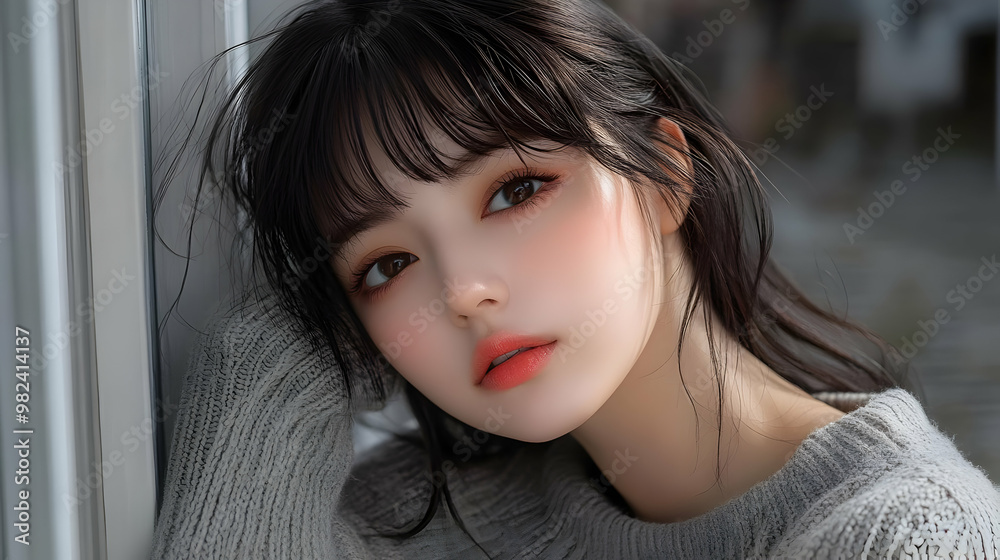 Beautiful Girl with Soft Makeup Beautiful Girl with Soft Makeup