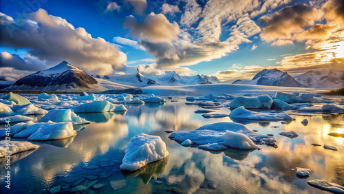 sunrise over the lakesky, clouds, nature, landscape, cloud, winter, snow, water, mountain, ice, sea, lake, sun, aerial, day, horizon, view, high, cold, sunset, blue, above, travel, heaven, flying photo