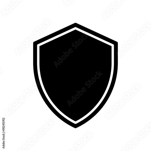 Black shield silhouette