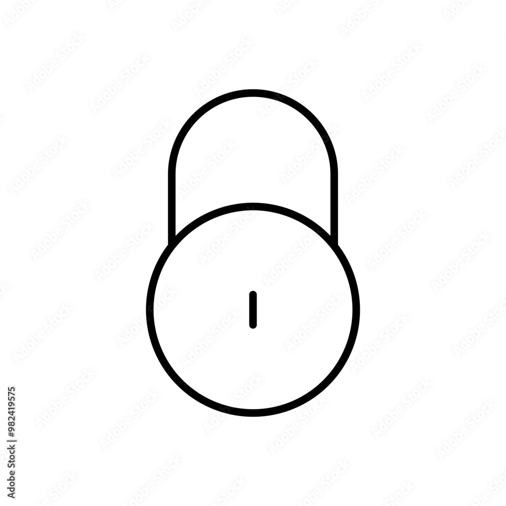 Round padlock icon Round padlock icon