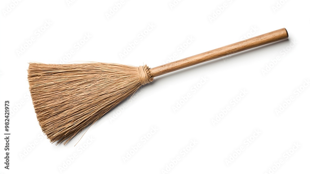 custom made wallpaper toronto digitalA broomstick, Halloween witch accessory, rustic wooden design, detailed, isolated on white background