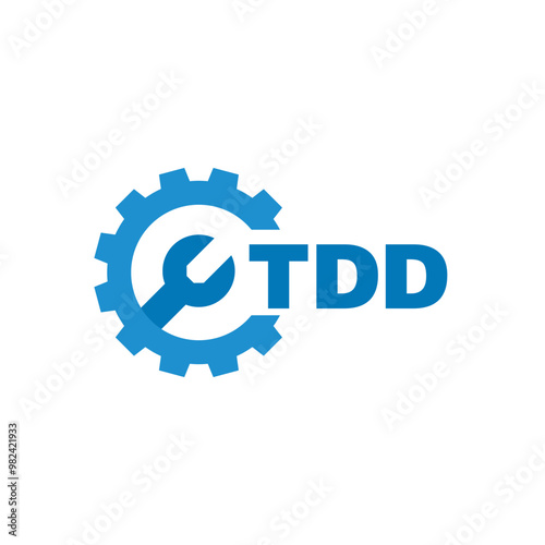 TDD letter logo design on white background. TDD logo. TDD creative initials letter Monogram logo icon concept. TDD letter design