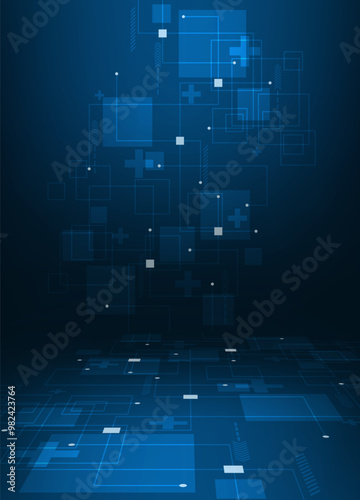 Modern methods of digital communication. Vector illustration. Sketch for creativity.