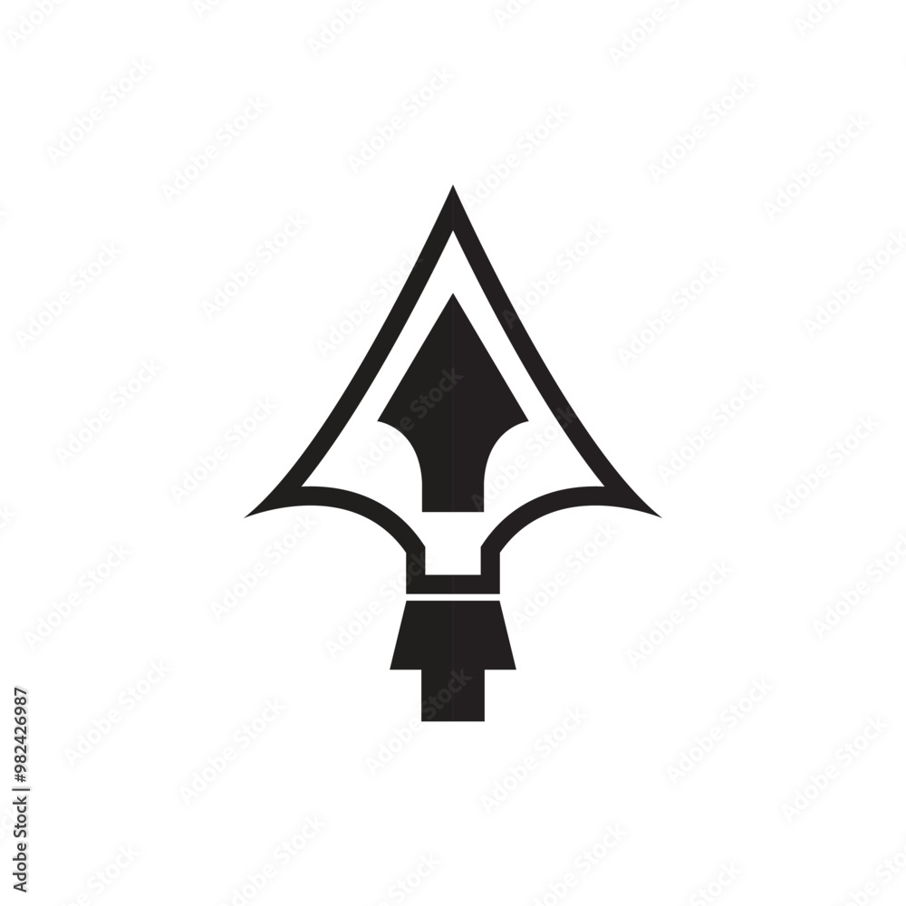 Spear vector illustration icon symbol Spear vector illustration icon symbol