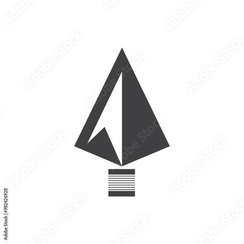 Spear vector illustration icon symbol