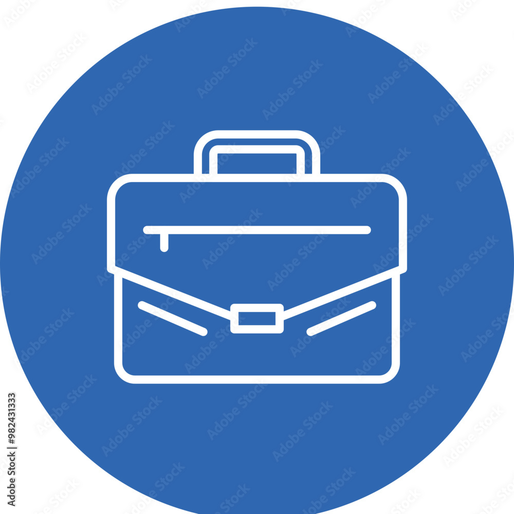 Briefcase line circle icon Briefcase line circle icon