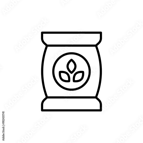 Oatmeal outline icons, minimalist vector illustration ,simple transparent graphic element .Isolated on white background