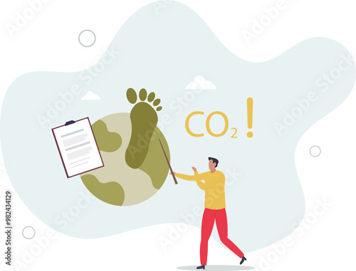 Circular economy .Sustainable economic growth strategy,recourses reuse and reduce co2 emission and climate impact.flat design with people.