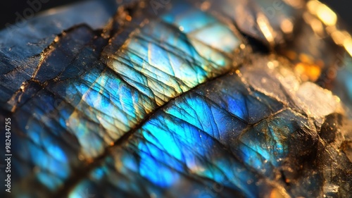 Polished labradorite showca...
