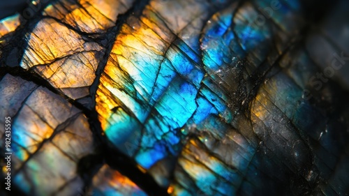 Polished labradorite showca...