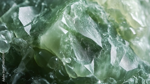 Jade gemstone showcasing de...