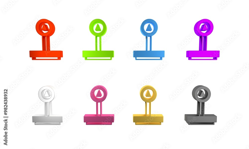Colorful Scale icon isolated on white background. Logistic and delivery. Weight of delivery package on a scale. Minimalism concept. 3D render illustration Colorful Scale icon isolated on white background. Logistic and delivery. Weight of delivery package on a scale. Minimalism concept. 3D render illustration