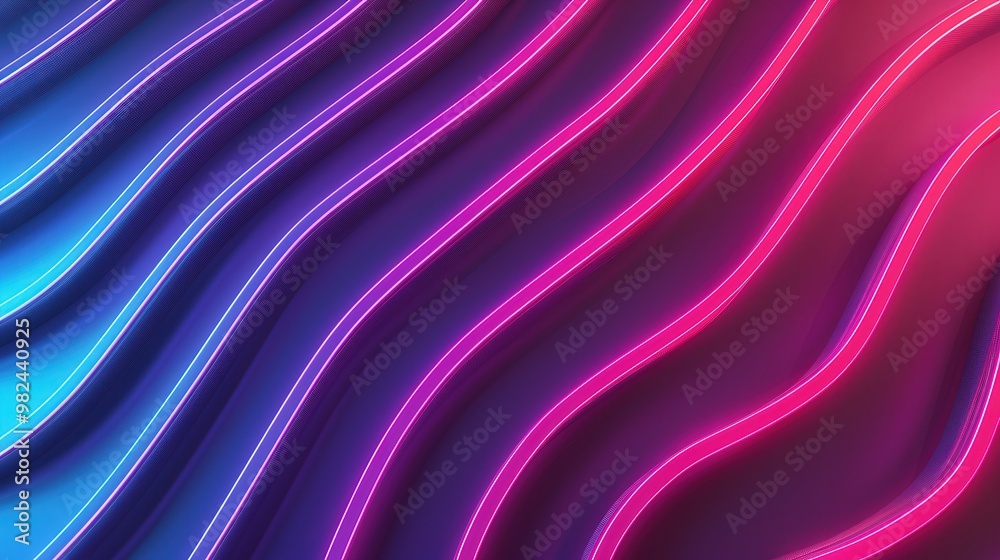Vibrant Neon Waves, a dynamic composition of abstract wave patterns, infused with bright neon colors, exuding a sense of energy and futuristic allure. Vibrant Neon Waves, a dynamic composition of abstract wave patterns, infused with bright neon colors, exuding a sense of energy and futuristic allure.
