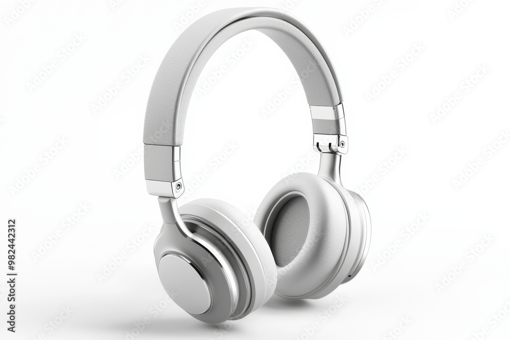 Modern Wireless Headphone Mockup Isolated created with Generative AI Modern Wireless Headphone Mockup Isolated created with Generative AI
