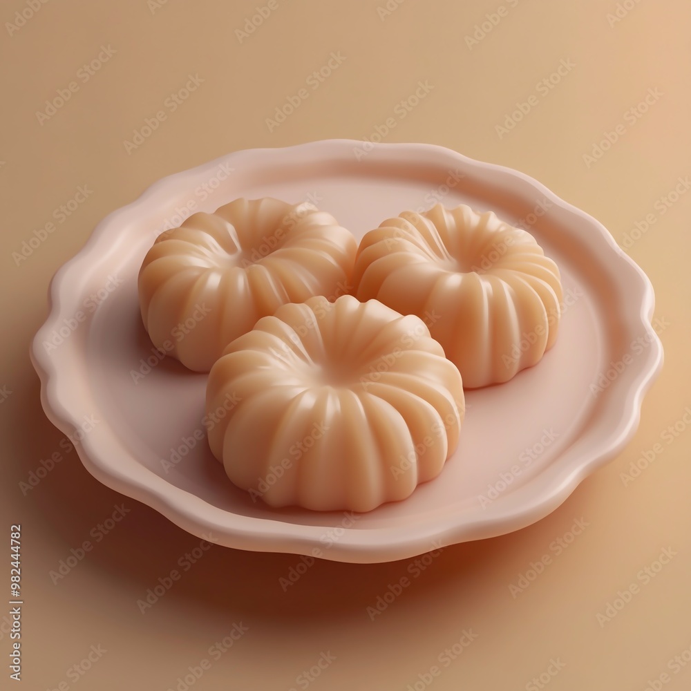 3D Icon: Traditional Indian Sweet Treats Illustration Logo 3D Icon: Traditional Indian Sweet Treats Illustration Logo
