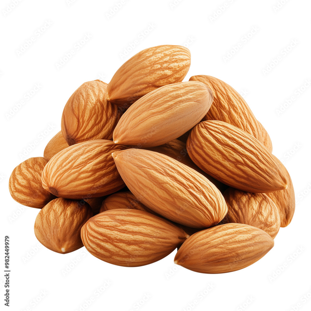 Almonds on transparent background Almonds on transparent background