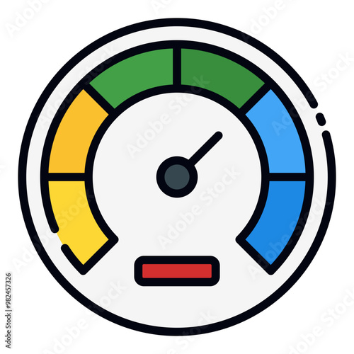 Bandwidth filled line icon