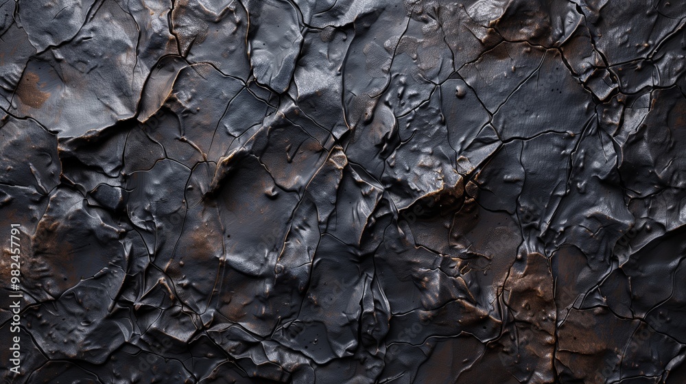 Detailed Close-Up of Cracked Dark Rock Surface - Textured Background for Design and Artistic Projects Detailed Close-Up of Cracked Dark Rock Surface - Textured Background for Design and Artistic Projects