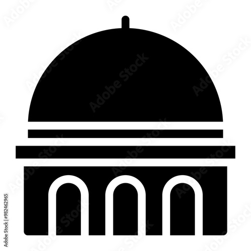 dome glyph icon