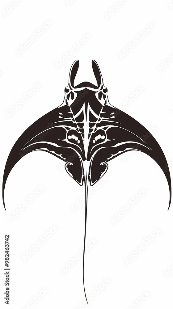 manta ray vector image manta ray vector image