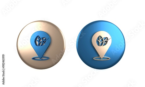 Colorful Tobacco leaf icon isolated on white background. Tobacco leaves. Circle button. 3D render illustration Free Download Colorful Tobacco leaf icon isolated on white background. Tobacco leaves. Circle button. 3D render illustration - GFXLoad
