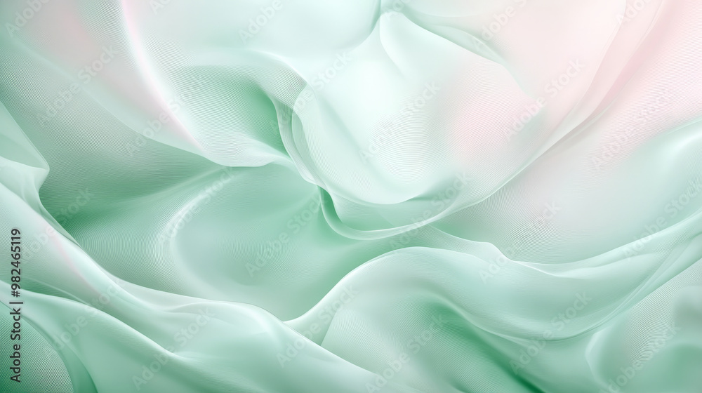 Soft fluid waves of mint green and light pink flowing gently together, creating a smooth, abstract background with soft shapes. Soft fluid waves of mint green and light pink flowing gently together, creating a smooth, abstract background with soft shapes.